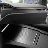 Kit de pegatinas para envolver el interior de fibra de carbono Tesla Model X (2015-2020)